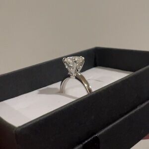 2ct Certified Moissanite Solitaire size 7.5